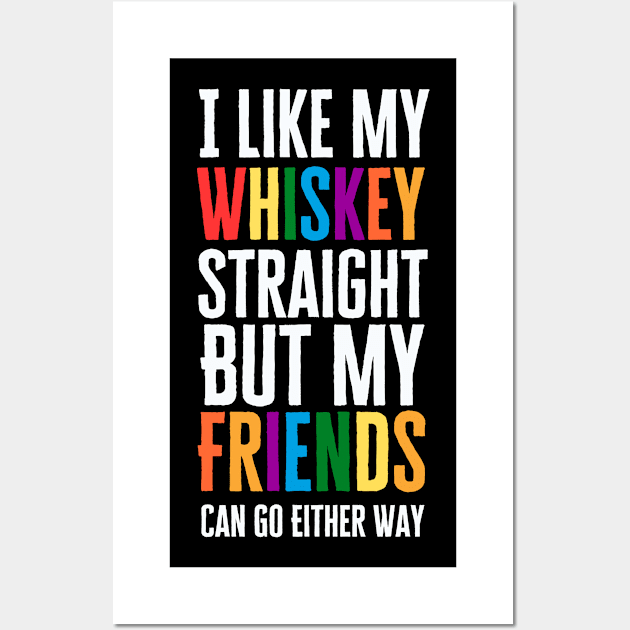 I Like My Whiskey Straight Wall Art by HobbyAndArt